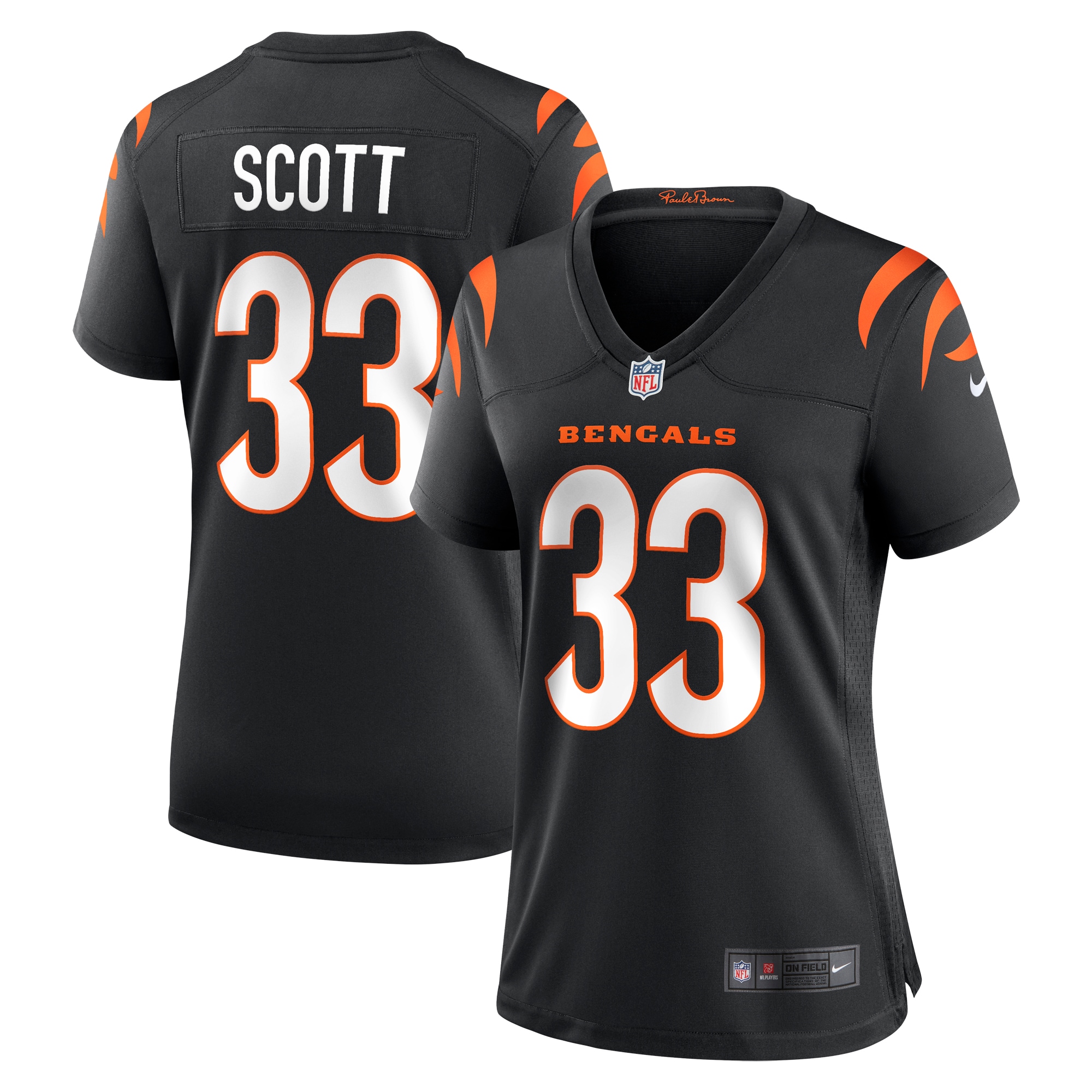 Women’s Cincinnati Bengals Nick Scott Black Game Player Jersey