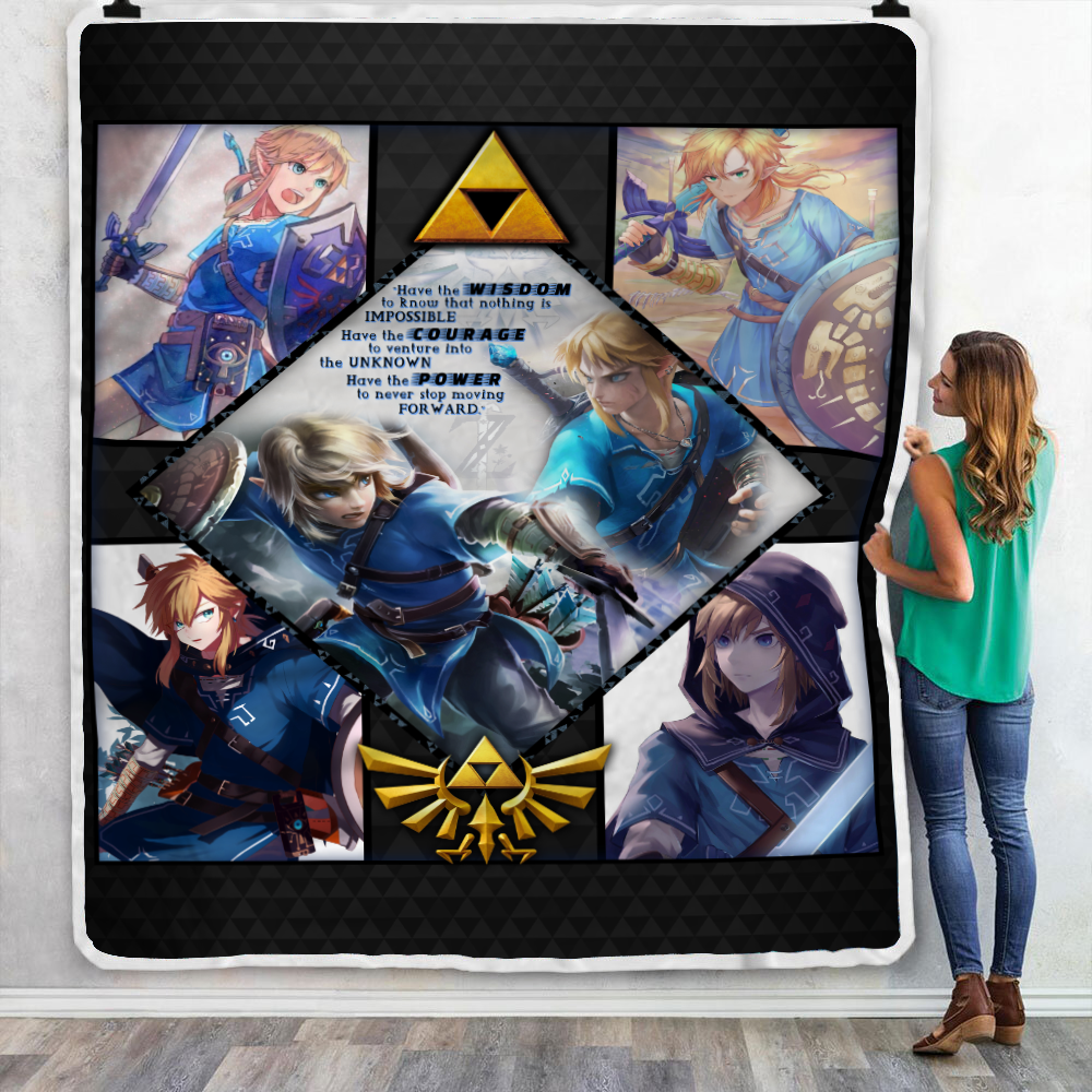 Wisdom Courage Power Link The Legend Of Zelda Throw Blanket