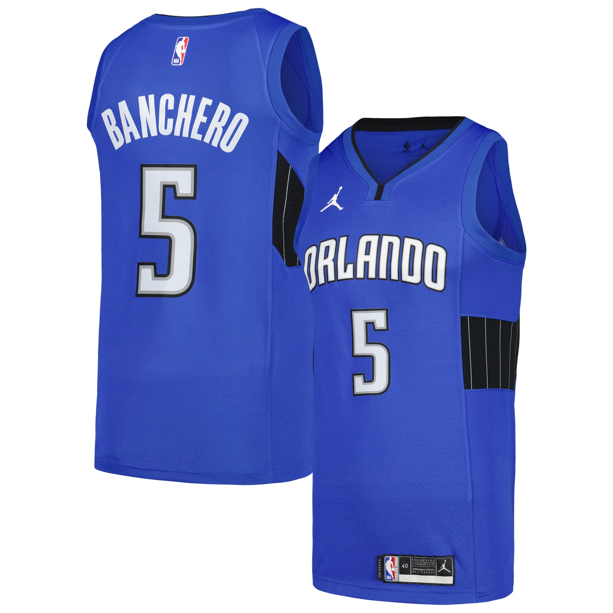 Paolo Banchero Orlando Magic Jordan Brand Swingman Player Jersey – Statement Edition – Royal