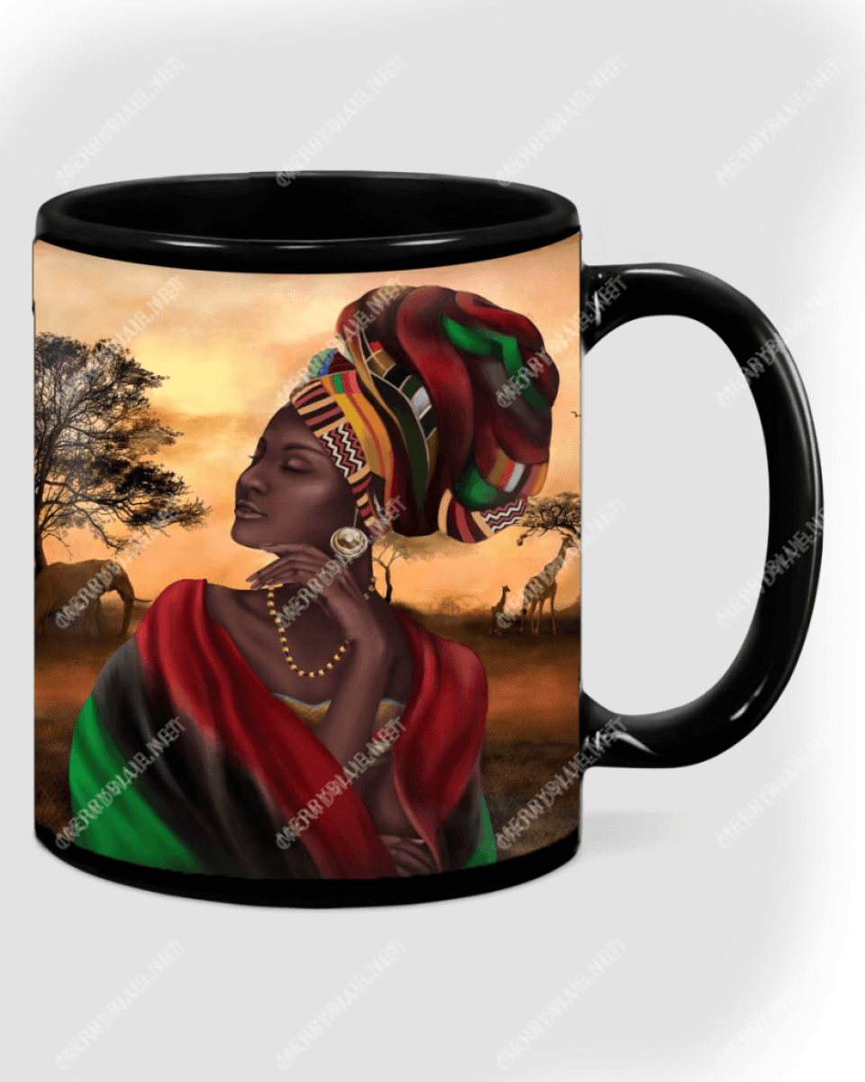 There Is The Beautiful African Girl In The Nature Mug