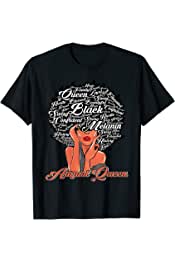 African American Women August Queen Birthday Leo Virgo T-Shirt