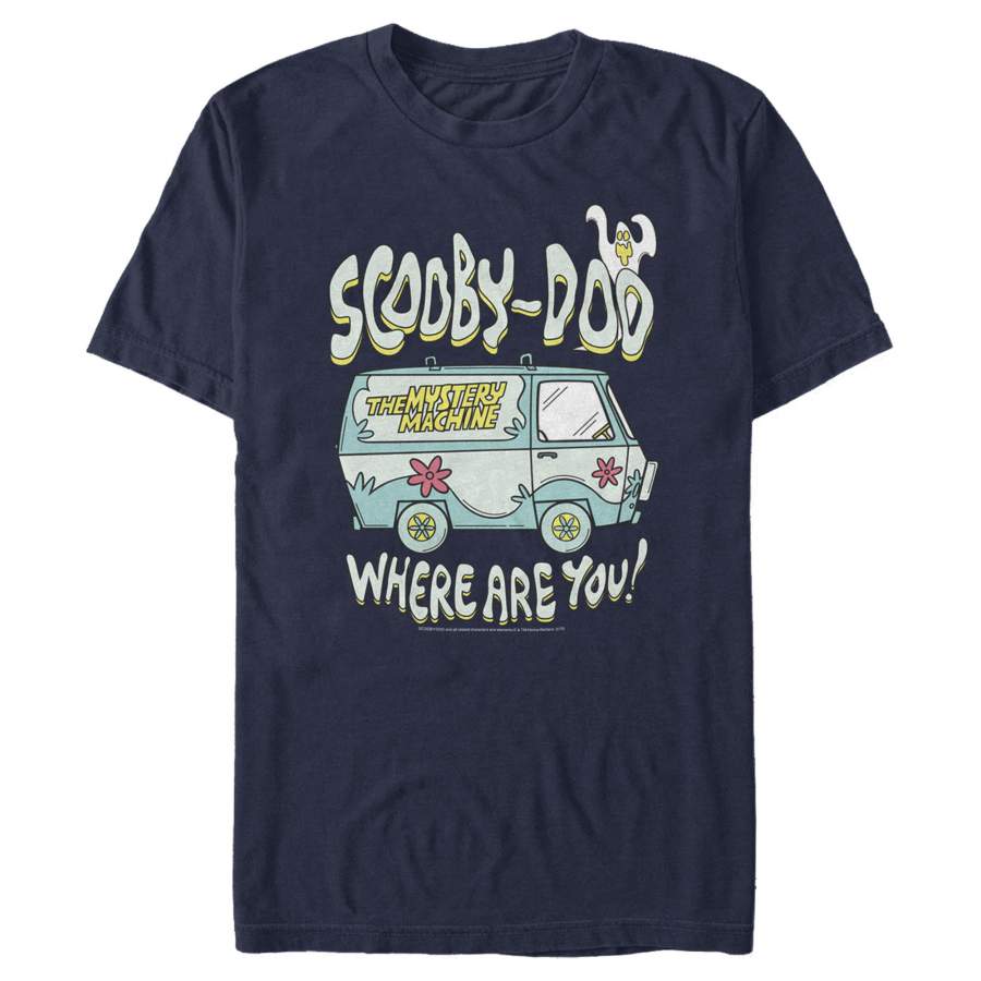 Scooby Doo Men’s Where Are You? Mystery Machine.  T Shirt