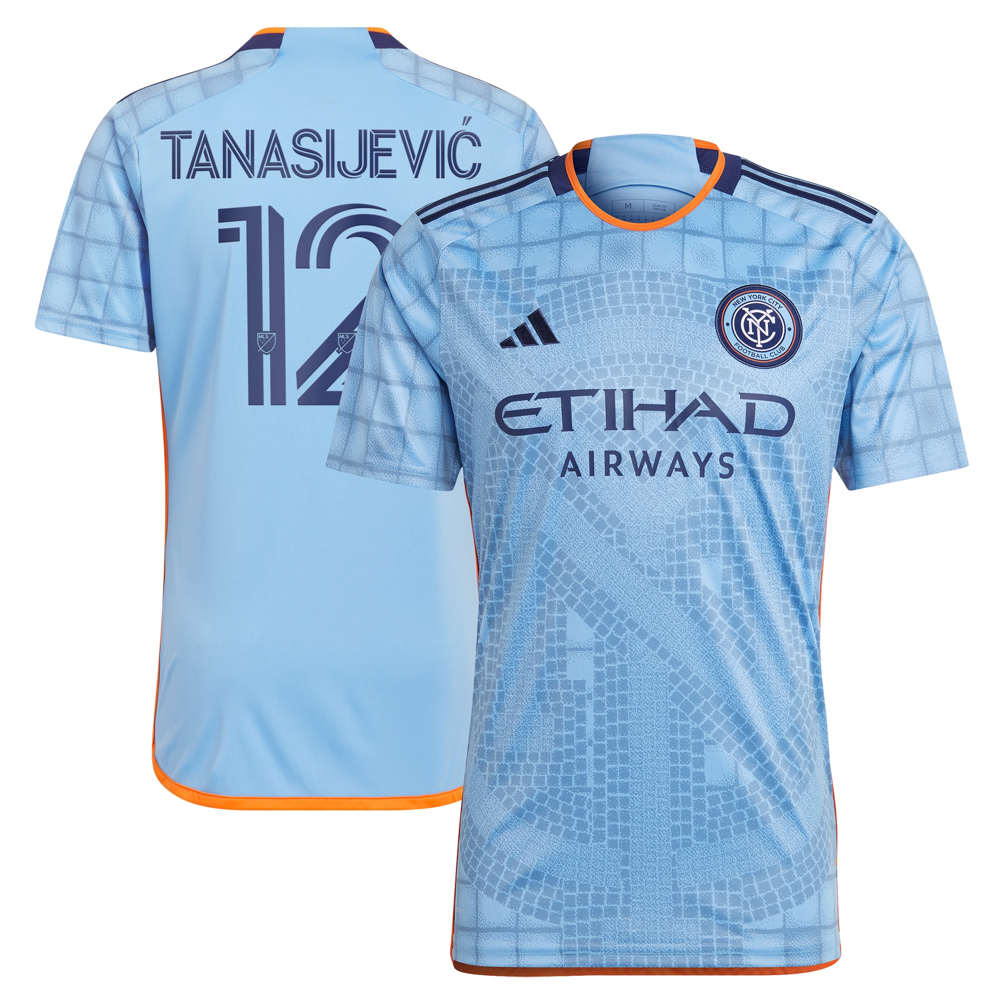 Strahinja Tanasijevic New York City FC 2024 The Interboro Kit Replica Player Jersey – Light Blue