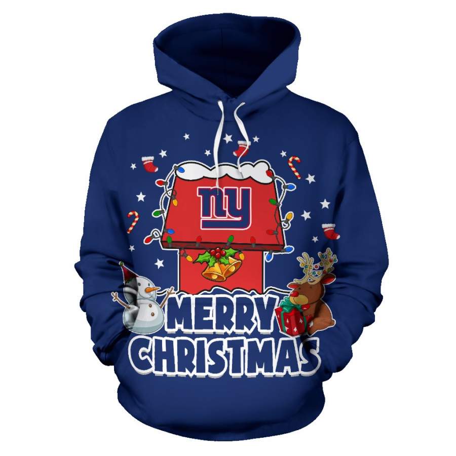 Funny Merry Christmas New York Giants Hoodie 2019