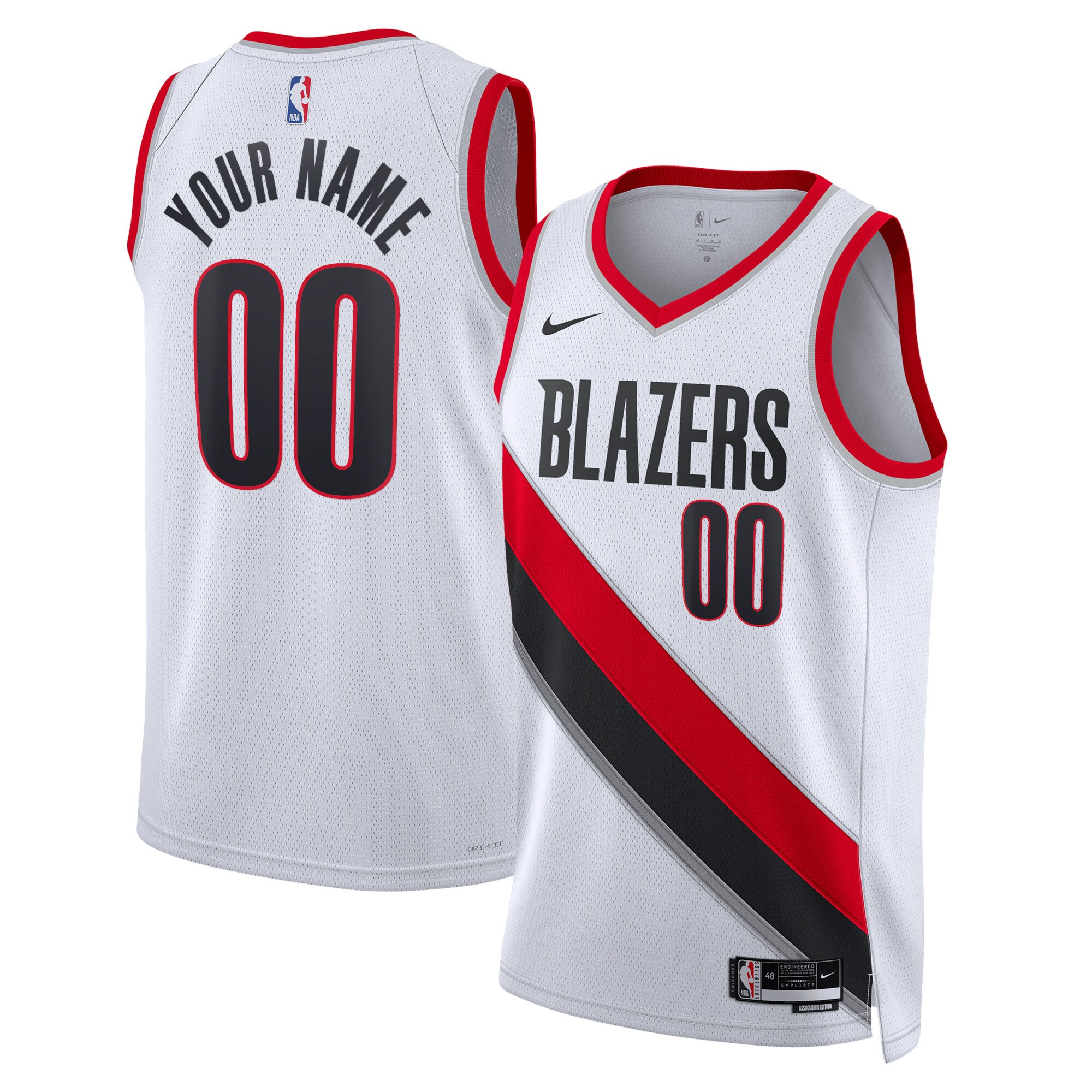 Portland Trail Blazers Unisex Swingman Custom Jersey White – Association Edition