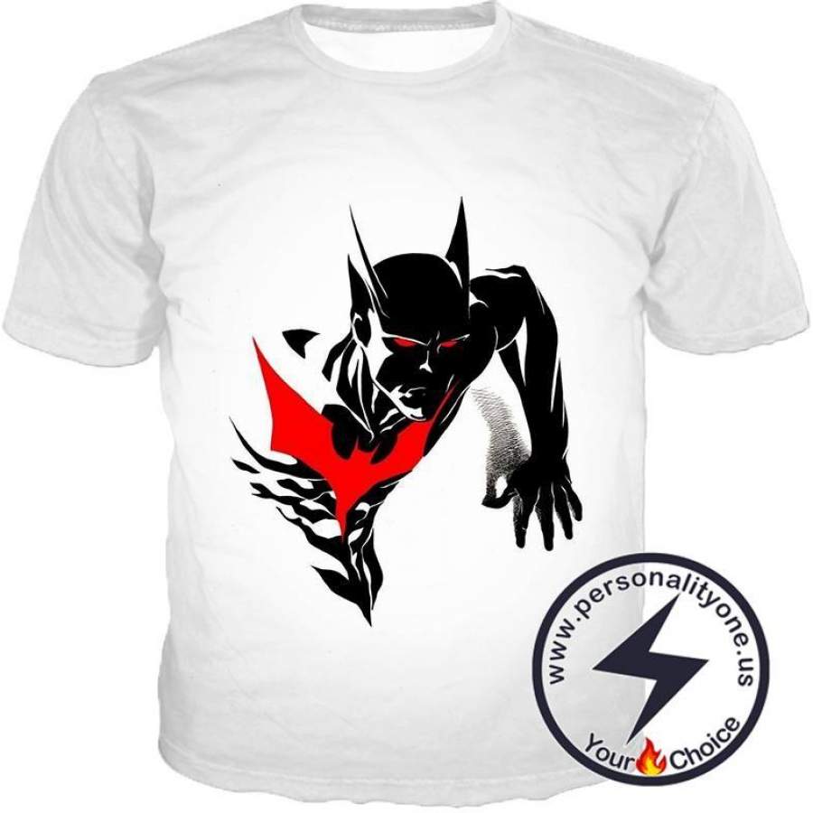 Amazing Evolution Batman Beyond Promo White T-Shirt for Men/Woman