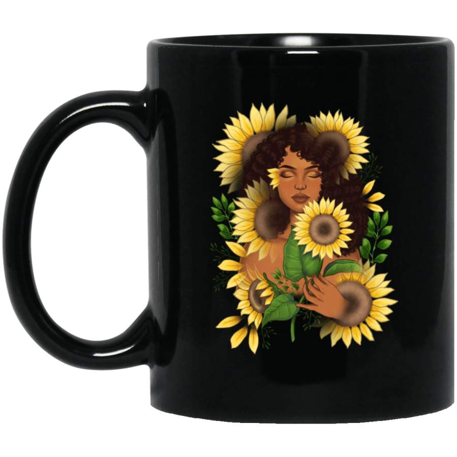 Girl Sunflower Mug