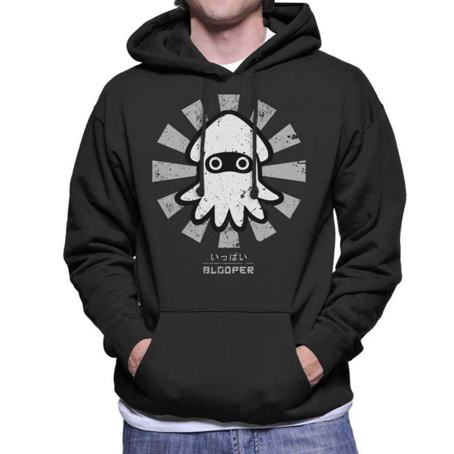 Blooper Squid Retro Japanese Mario Men’s Hooded Sweatshirt