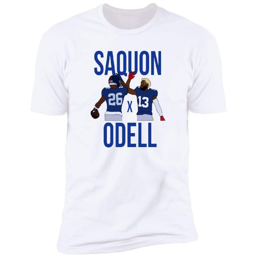 Saquon Barkley and Odell Beckham Jr Saquon x Odell New York Giants T-SHIRT