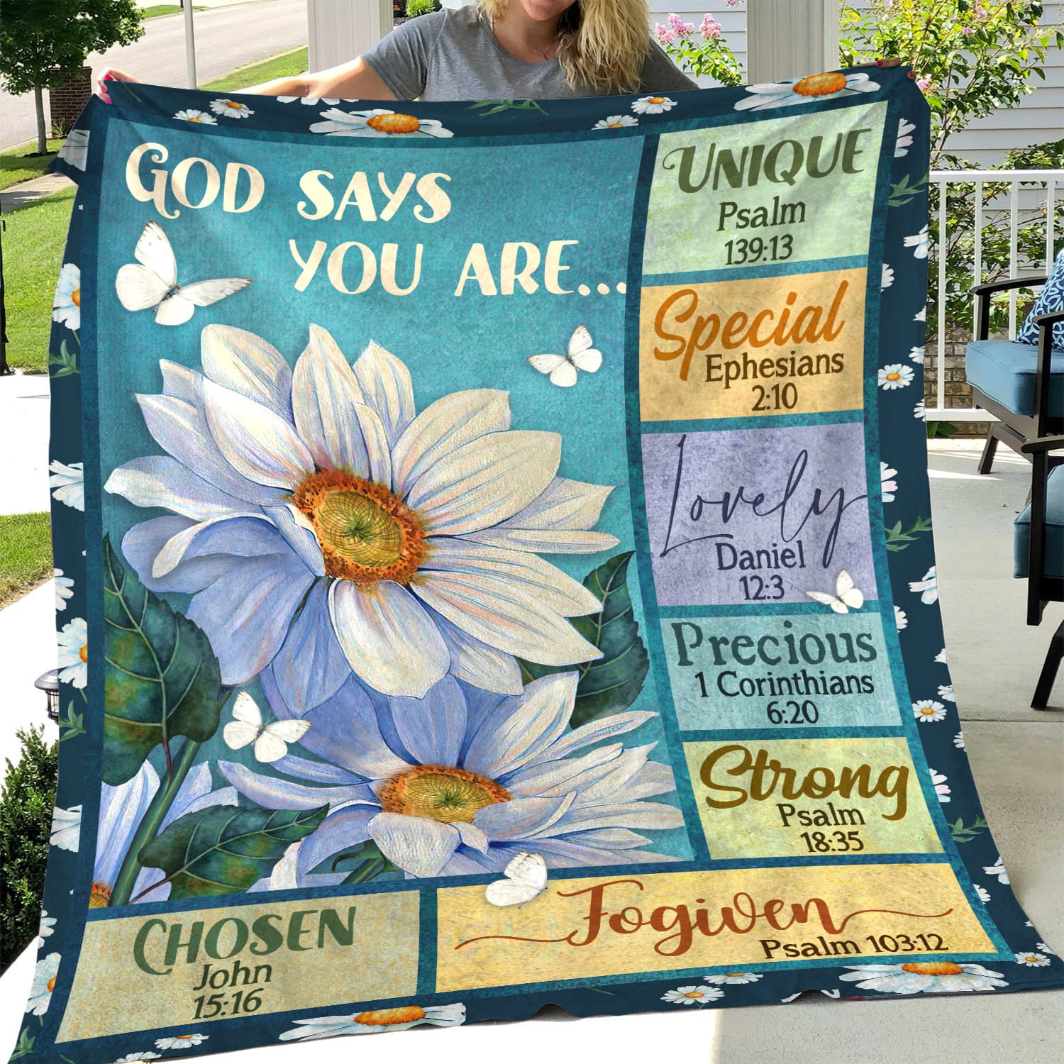 Jesus – Daisy – God Says You Are – Blanket