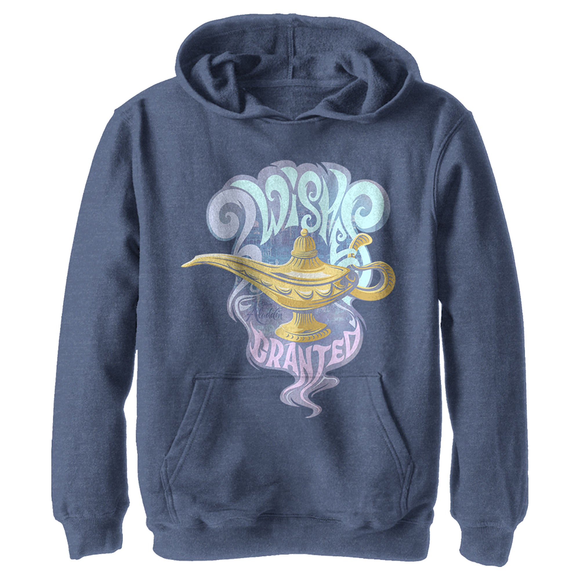 Boy’S Aladdin Wishes Granted Lamp Pull Over Hoodie