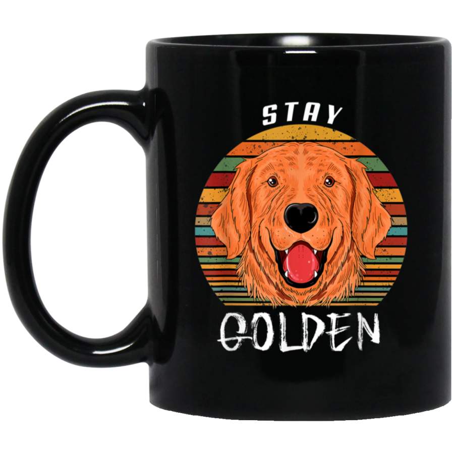 Stay Golden Funny Golden Retriever Dog and Puppy Lovers Gift Mug