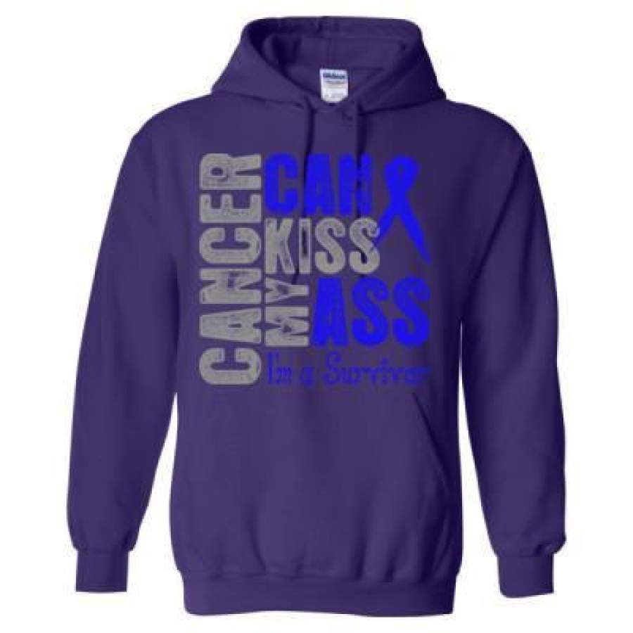 AGR Cancer Can Kiss My Ass I Am A Survivor – Heavy Blend™ Hooded Sweatshirt