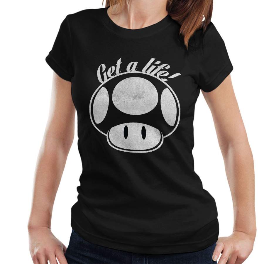 Super Mario Get A Life Women’s T-Shirt