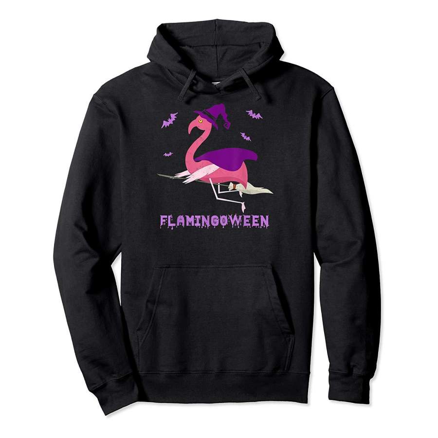 Flamingoween Funny Flamingo Halloween Hoodie Premium Tee