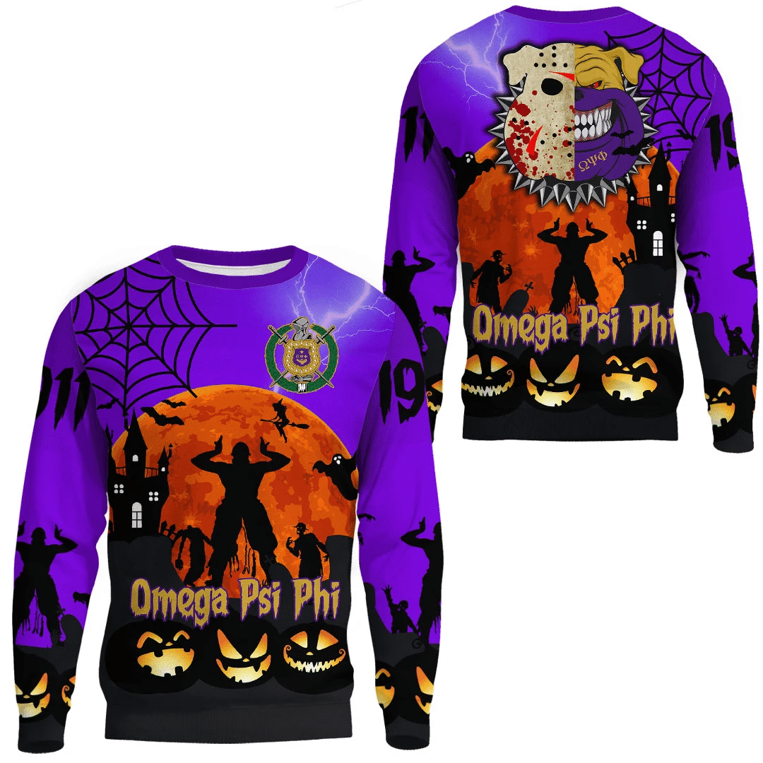 Getteestore Sweatshirt – Omega Psi Phi Halloween Sweatshirts A31