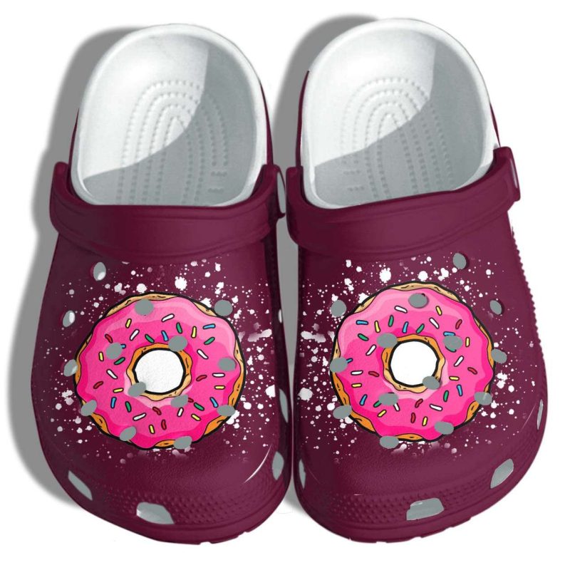 Cute Donut Cake Crocband Clog Shoes