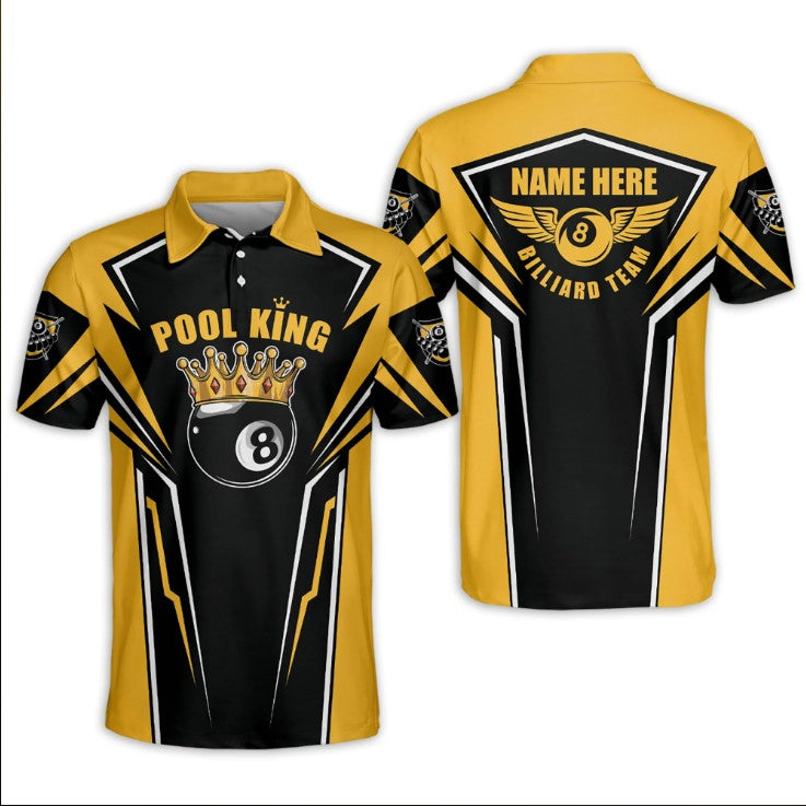 Custom Billiards Team Shirts For Men, Custom Name Billiard Uniform, Billiard Clothing