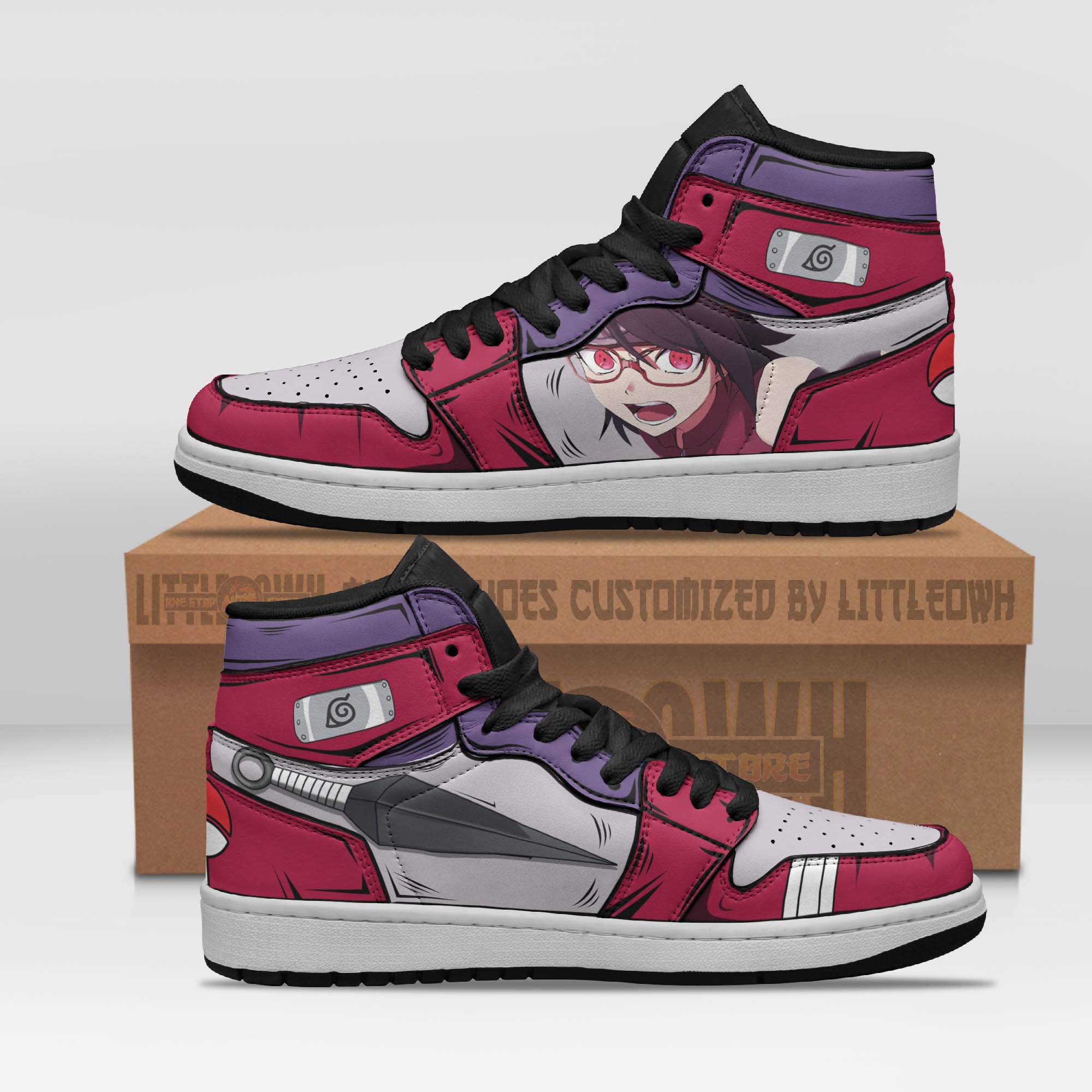 Boruto Sarada Uchiha Anime Shoes Custom Jd Sneakers