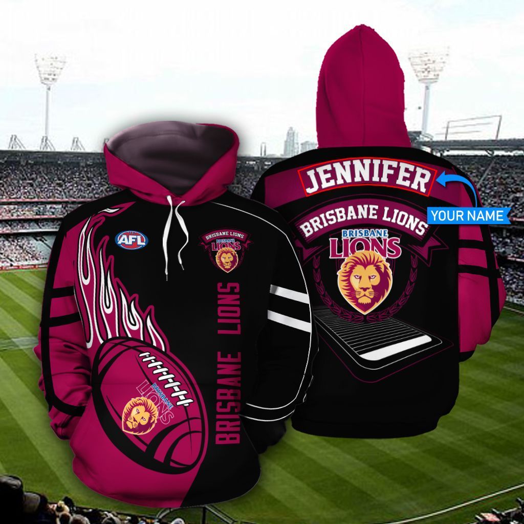 3D HOODIE HO11 Brisbane Lions Personalized