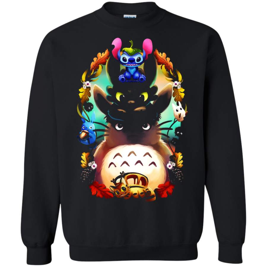 AGR Stitch, Night Fury And Totoro – The Friendship Sweatshirt