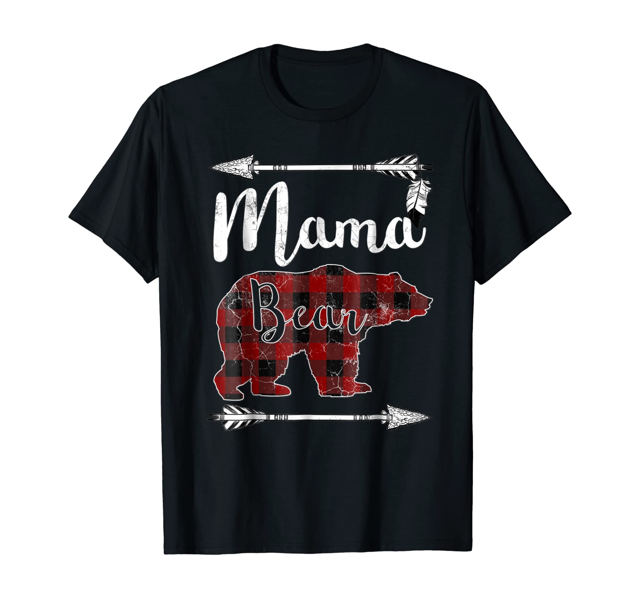 MAMA BEAR Shirt Mother’s Day Gifts Mom Mommy Buffalo Plaid