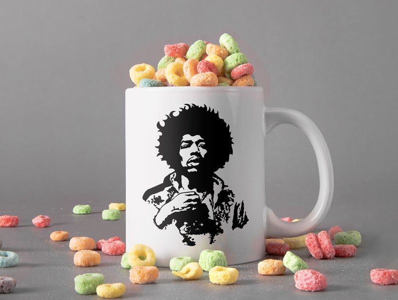 White Mug Jimi Hendrix African American Guitarist Mug James Marshall Jimi Hendrix Mug Rock n Roll Mug Premium Sublime Ceramic Coffee Mug H99