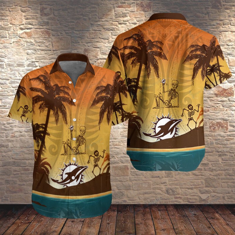 Miami Dolphins Button Shirt Bb030