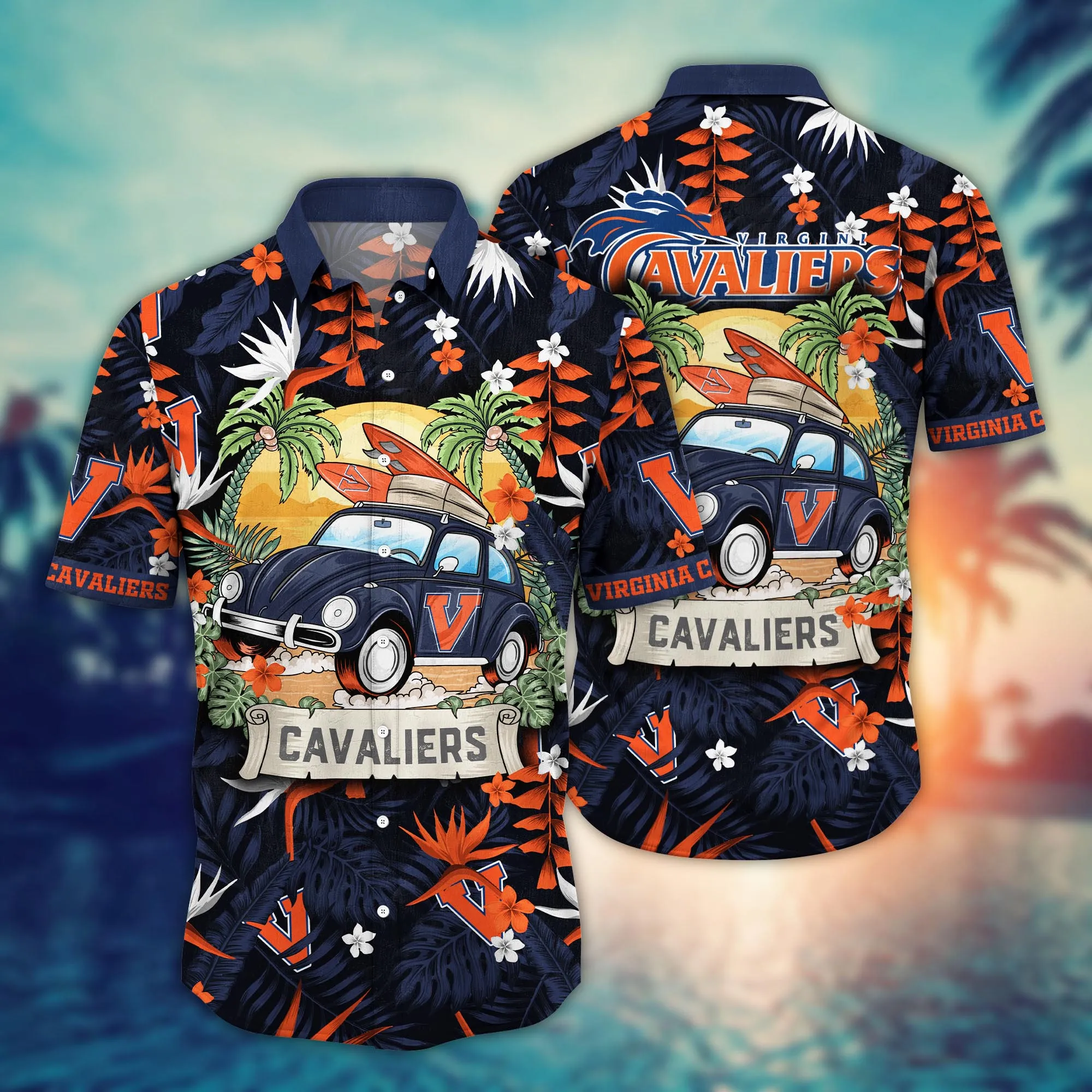 Virginia Cavaliers NCCA Hawaiian Shirt Lemonade Standstime Aloha Shirt