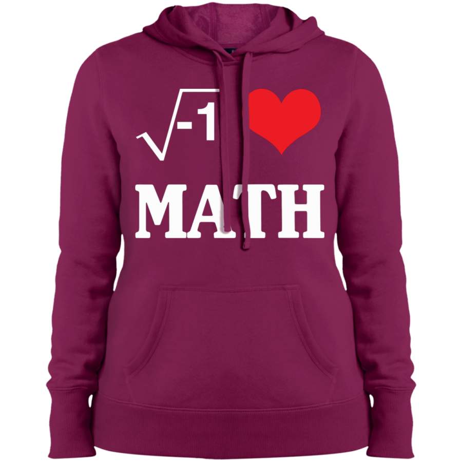 AGR I love Math Ladies’ Pullover Hooded Sweatshirt