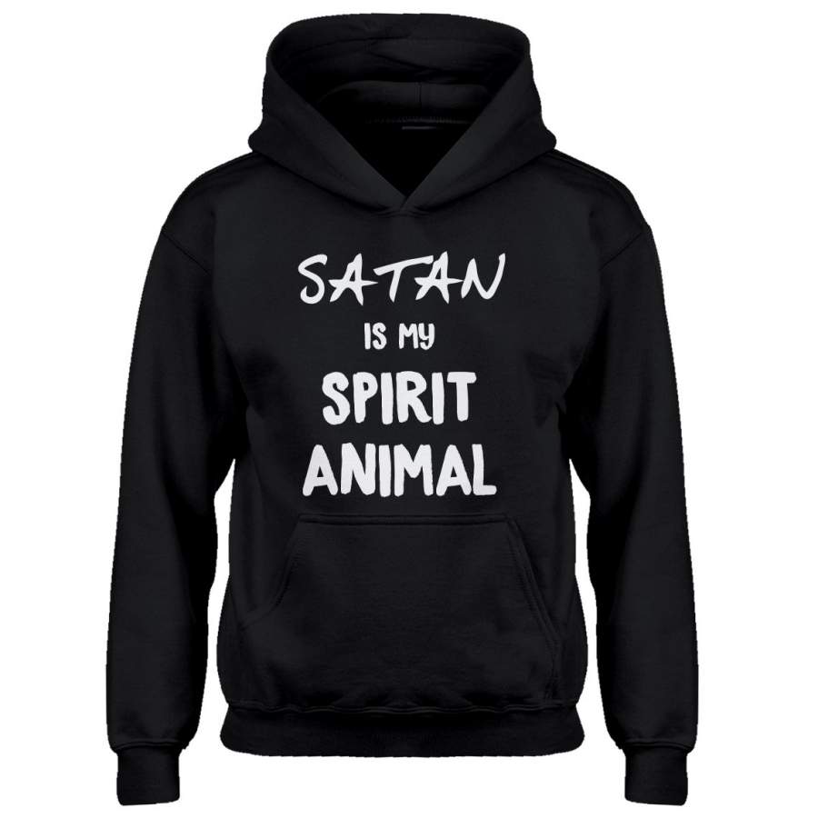 Youth Satan is my Spirit Animal Kids Hoodie