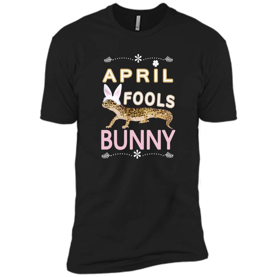 April Fools Easter Bunny Gecko Shirt-Women And Girls Gifts Next Level Premium Short Sleeve Tee