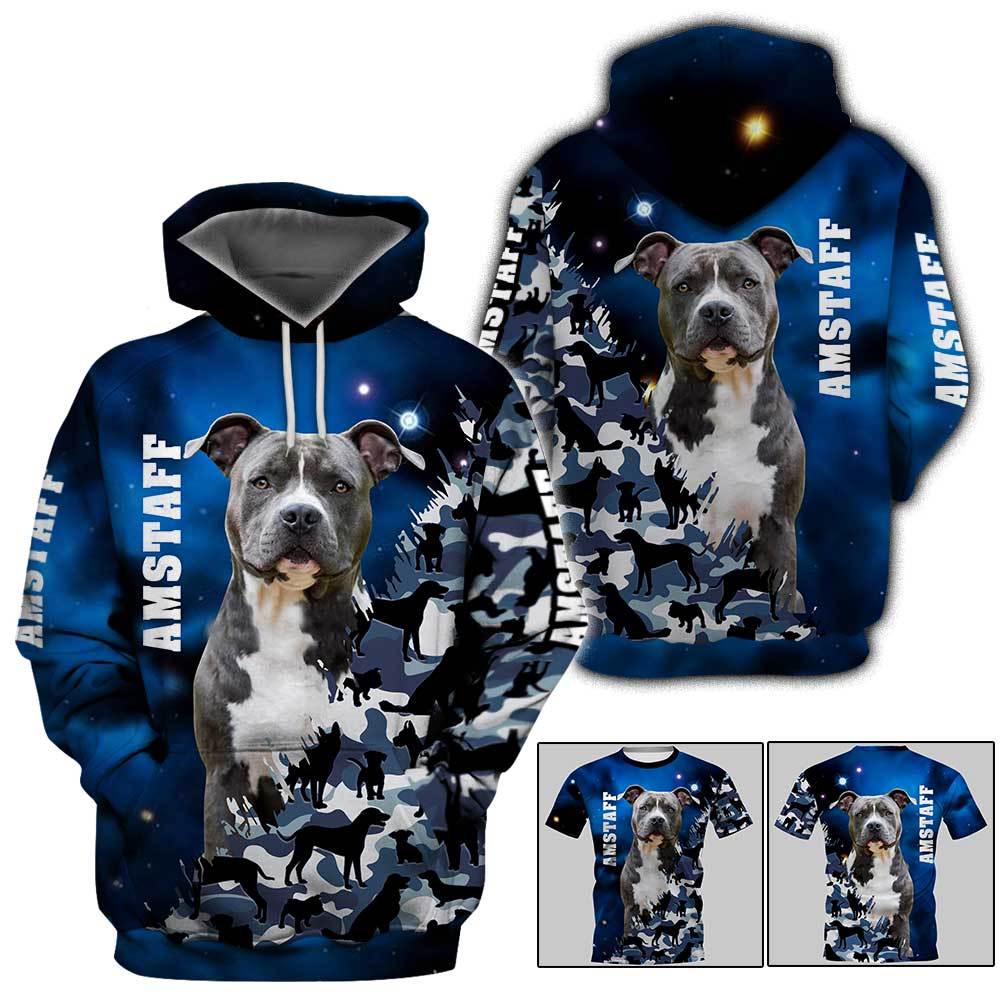 Amstaff 3D Full Printing Hoodie And T-Shirt – Wardrobe Collective