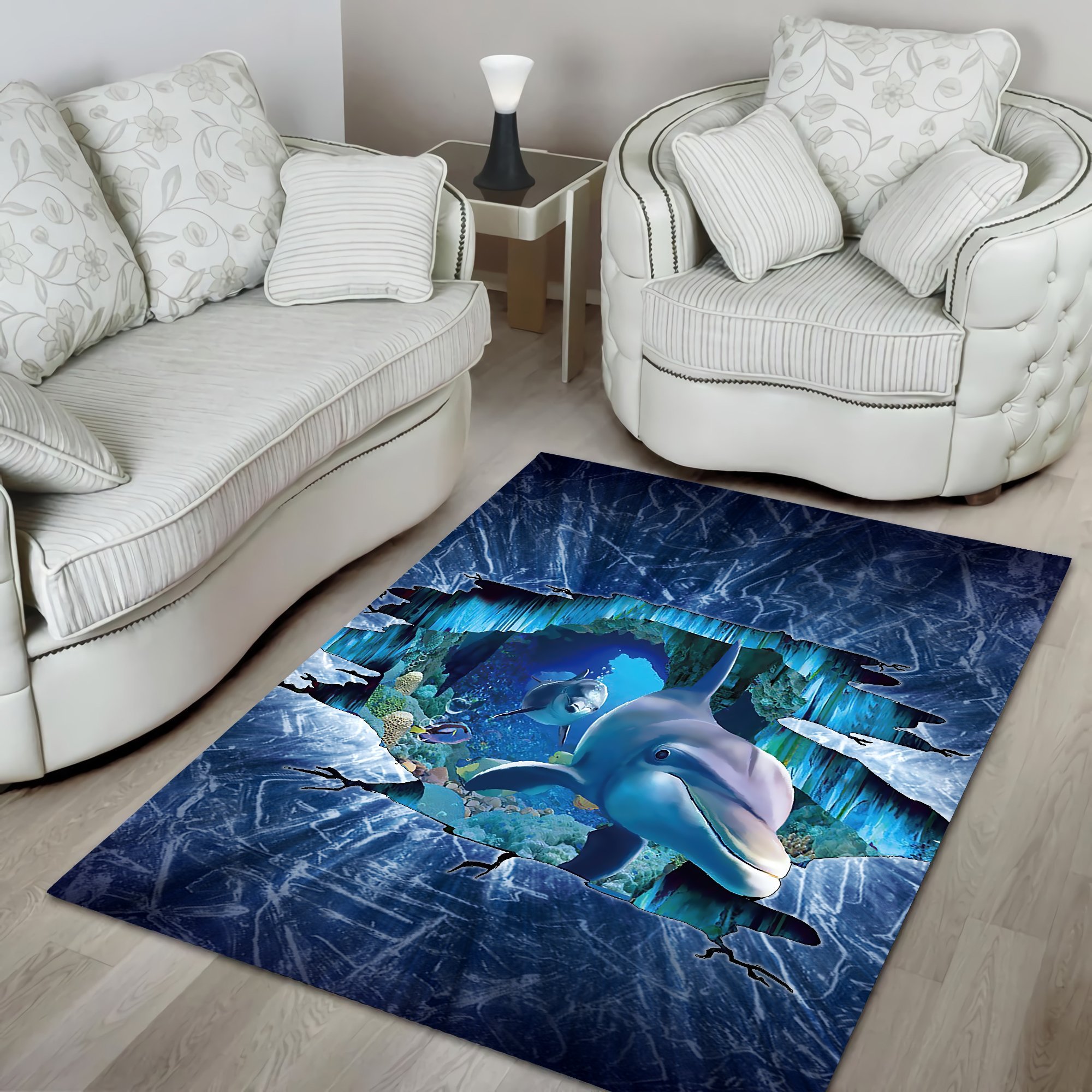 Dolphin Lovers 3D Rug Ntn08312002