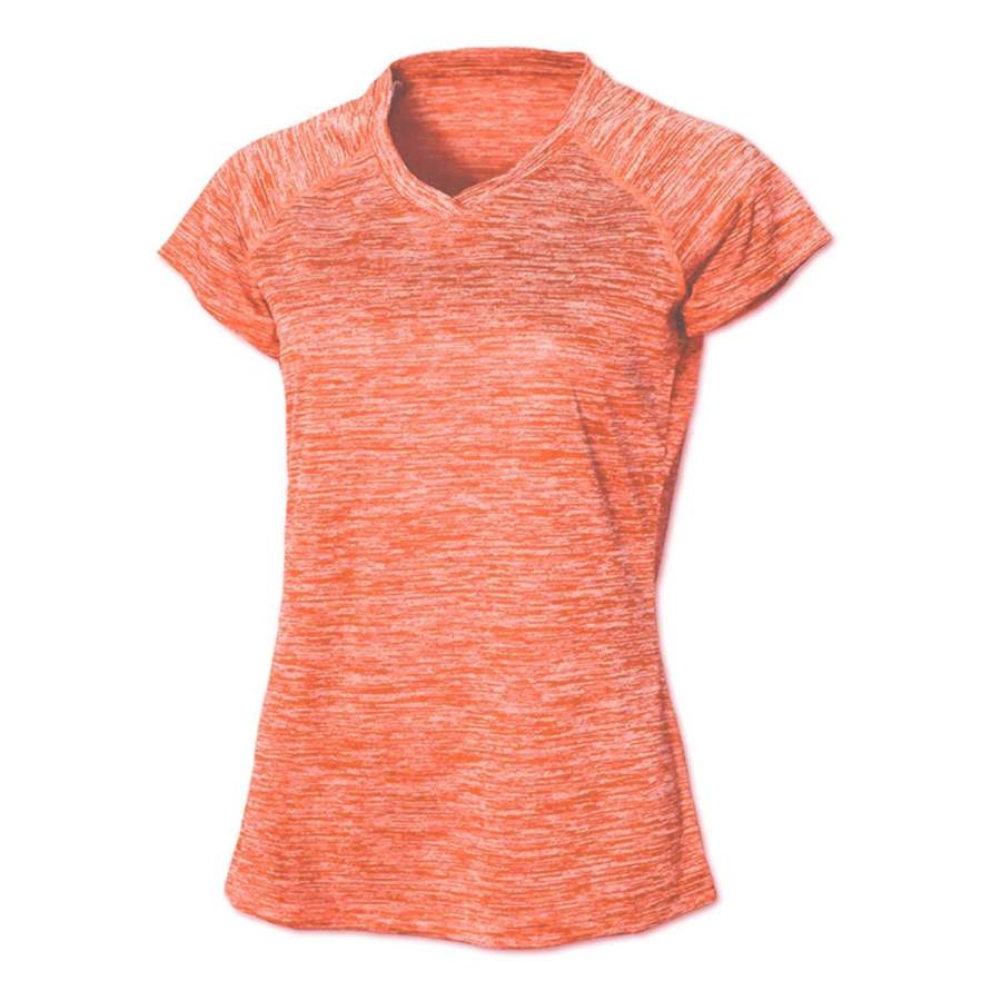 BAW Women’s Orange Vintage Heather Dry-Tek Short Sleeve Shirt