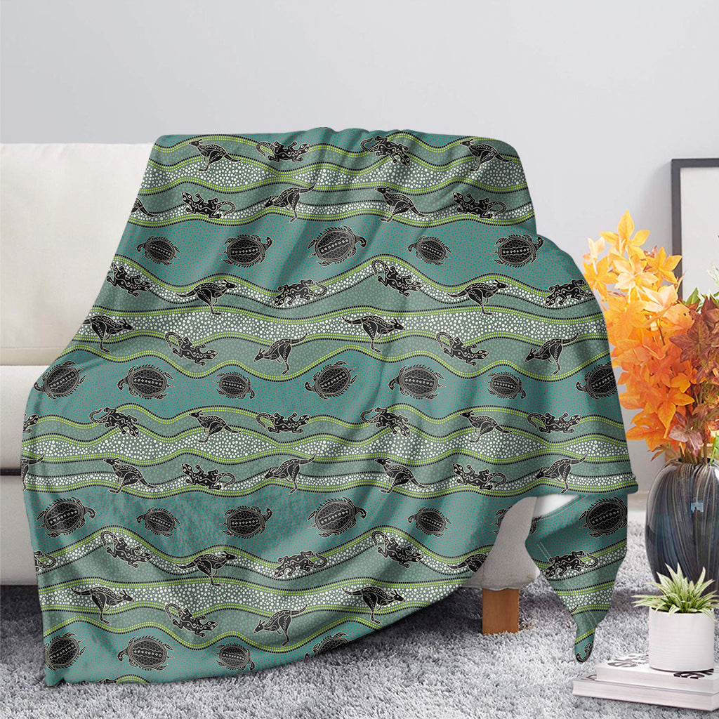 Aboriginal Animals Pattern Print Blanket