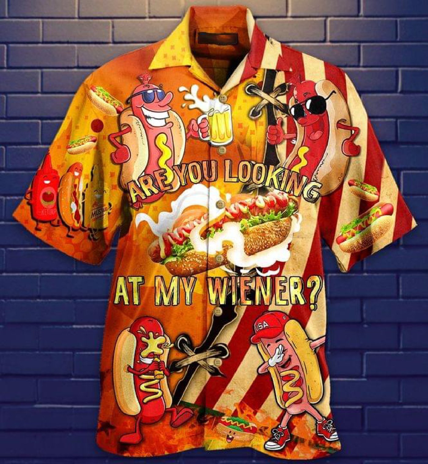 Are You Looking At My Wiener Hawaiian Shirt | For Men & Women | Adult | Hw3767