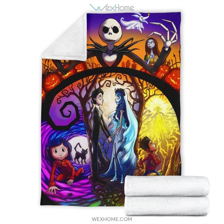 Nightmare Before Christmas Wedding Premium Blanket