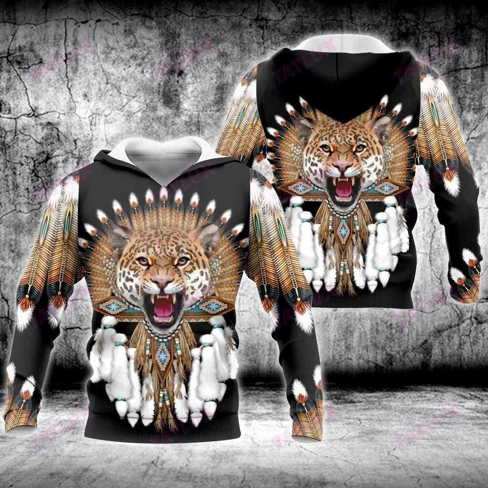 Native Animals Leopard 3D All Over Printed Shirt, Sweatshirt, Hoodie, Bomber Jacket Size S – 5Xl