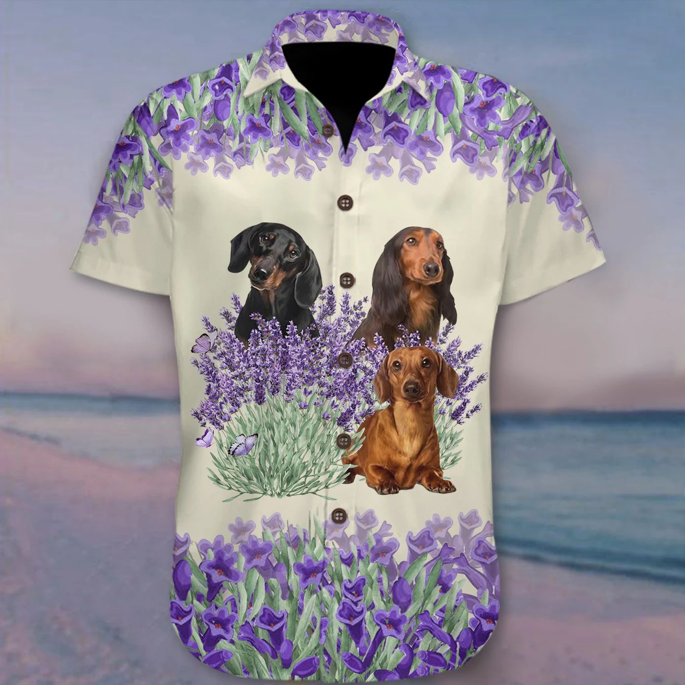 Dachshund Dog Hawaiian Shirt Cute Tropical Flower Gift For Lover Ha87345