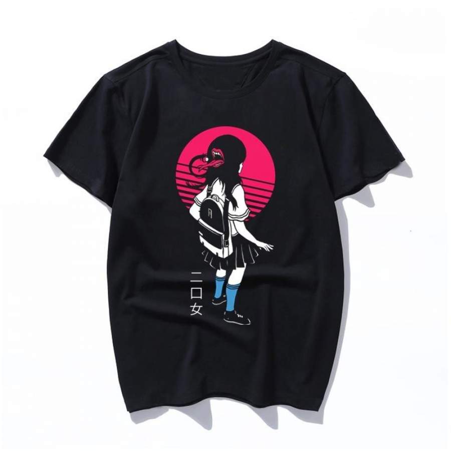 two mouthed girl Printed Men T Shirt Women Casual Ulzzang Aesthetic Fun Streetwear Tshirt Tops Short Sleeve Female T-shirt