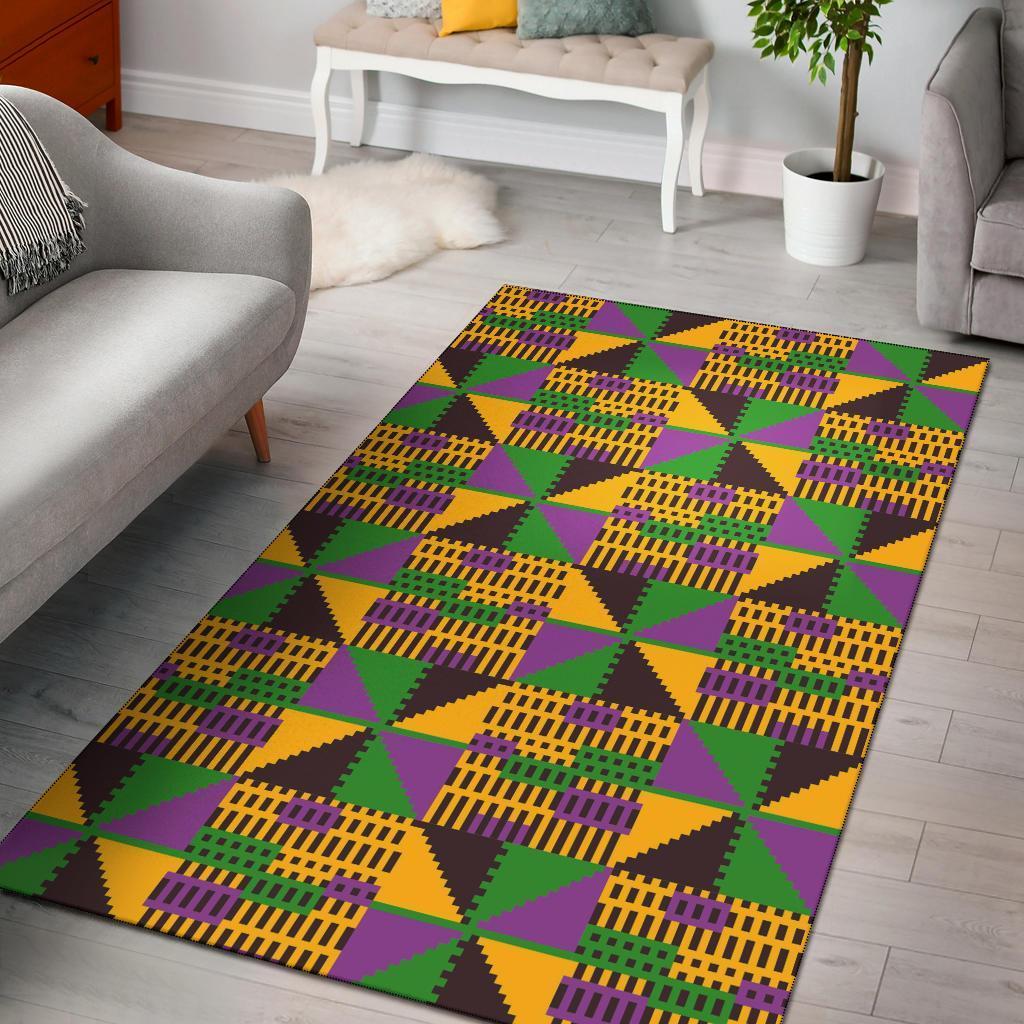 Greek Life Area Rug – Violet Ashanti Kente