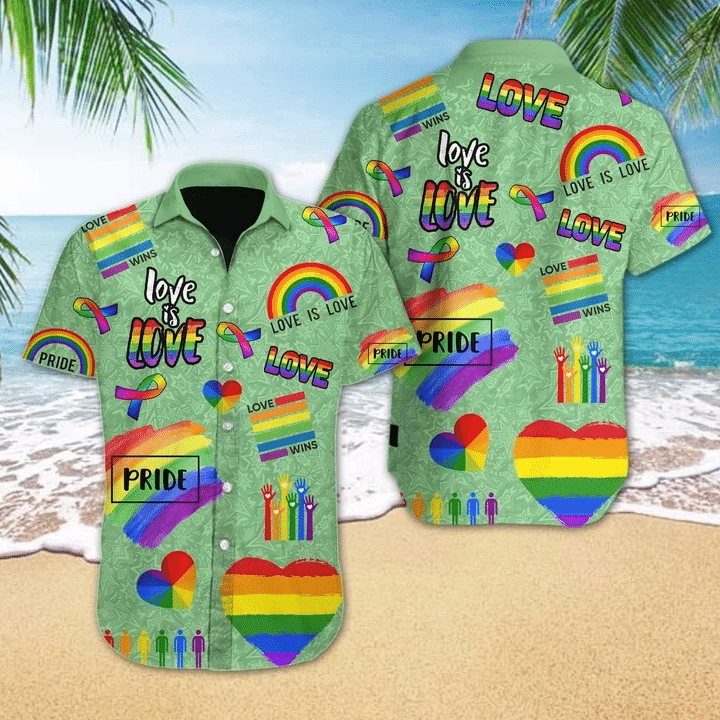 Lgbt Love Is Hawaii Shirt Unisex Adult Ha53129