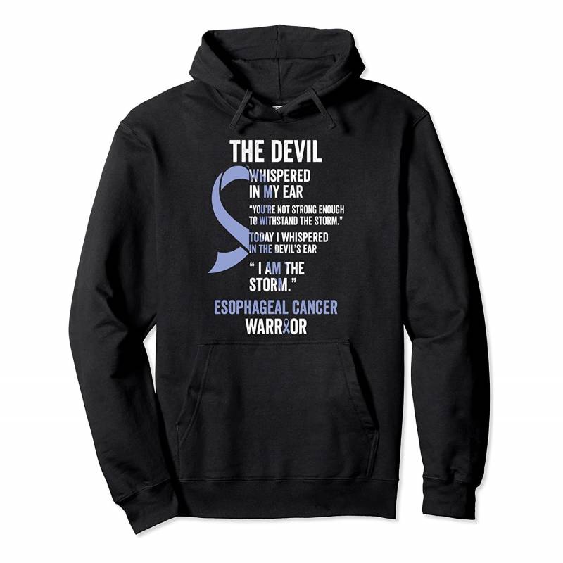 The Devil- Esophageal Cancer Awareness Support Ribbon Pullover Hoodie