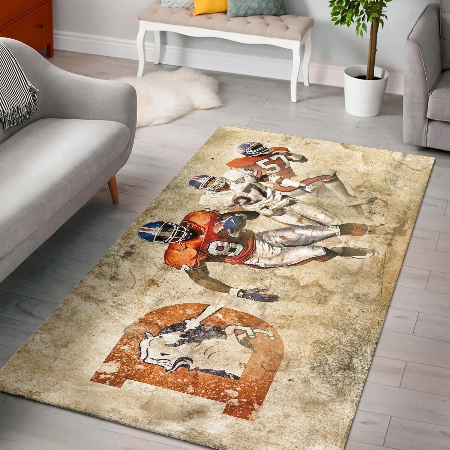 Denver Broncos Mac Backgrounds Rug, Area Rug, Floor Decor