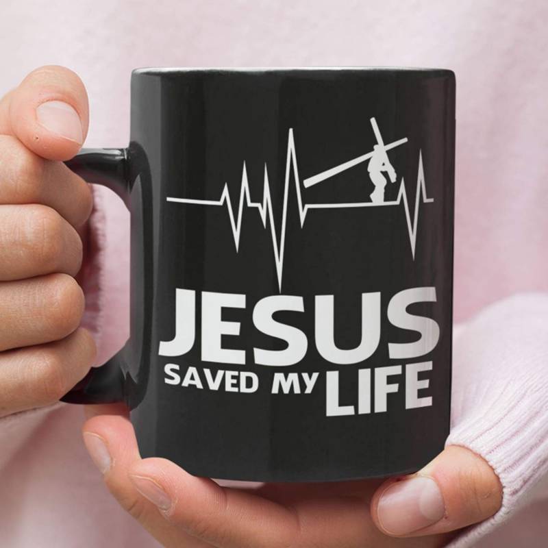 Jesus saved my life coffee mug