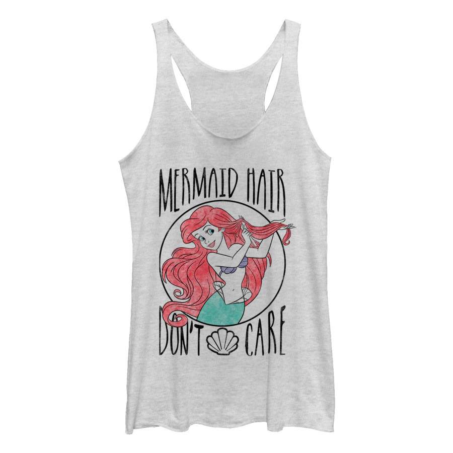 The Little Mermaid Women’s Ariel Hair Don’t Care  Racerback Tank