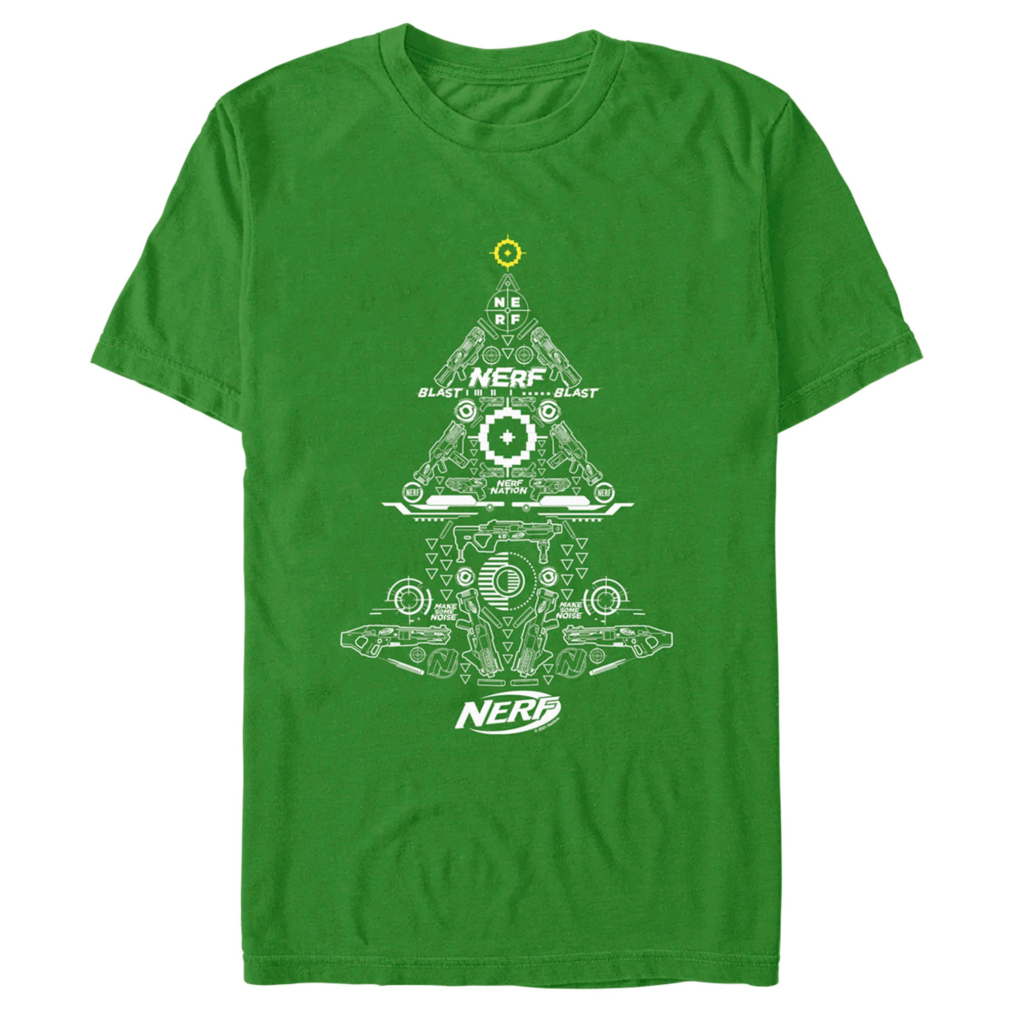 Nerf Men’S Nerf Christmas Tree  T-Shirt