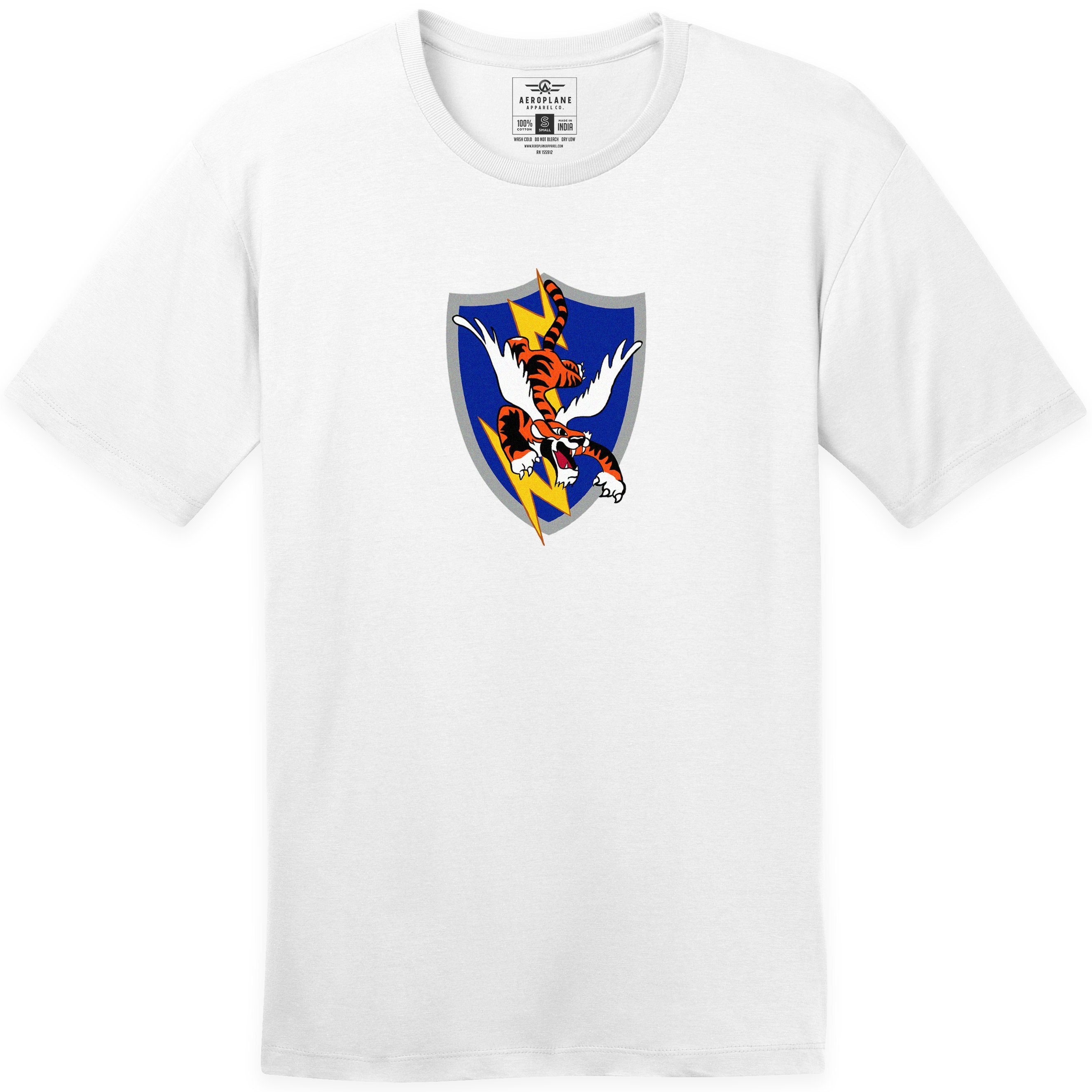 74th Fighter Interceptor Squadron ‘Flying Tigers’ Aeroplane Apparel Co. Men’s T-Shirt