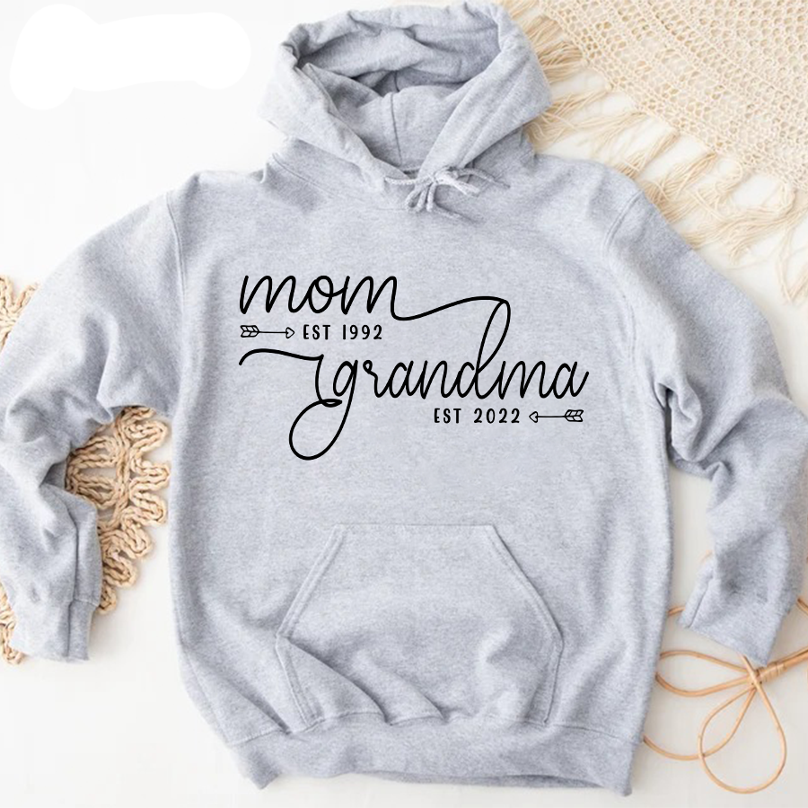 Mom Est Grandma Est Custom Th Hoodie